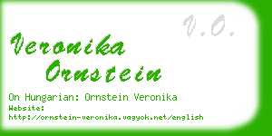 veronika ornstein business card